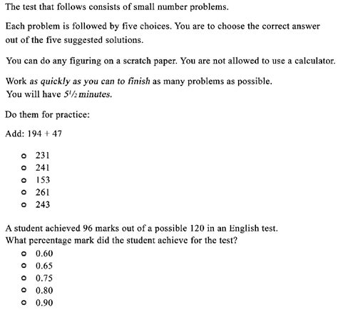 how hard is the numeracy skills test|numeracy test questions and answers.